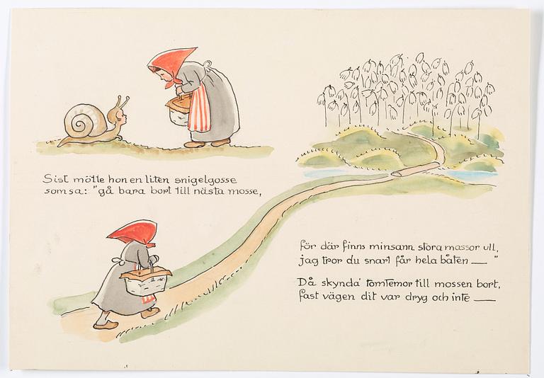 Elsa Beskow, "HATT-STUGAN. Bilderbok av Elsa Beskow".