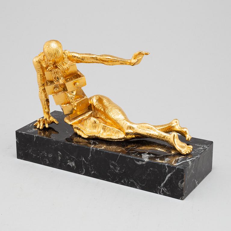 SALVADOR DALÍ, a gilded bronze sculpture signed and numbered 28/330.