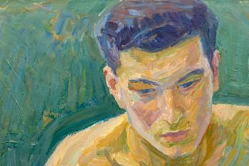 Jocke Åkerblom,  oil on panel, signed, dated.