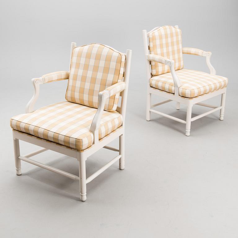 A pair of Gripholm-model armchairs from the second half of the 20th century.