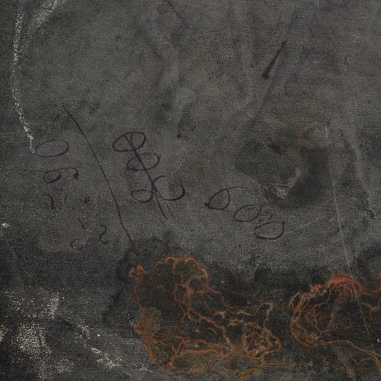 An Empire-style mahogany table with a pietre dure, micromosaic and specimen marble top, mid 19th century.