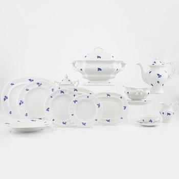 Rörstrand, mat- och kaffeservis, 74 delar, porslin, Blå Blom.