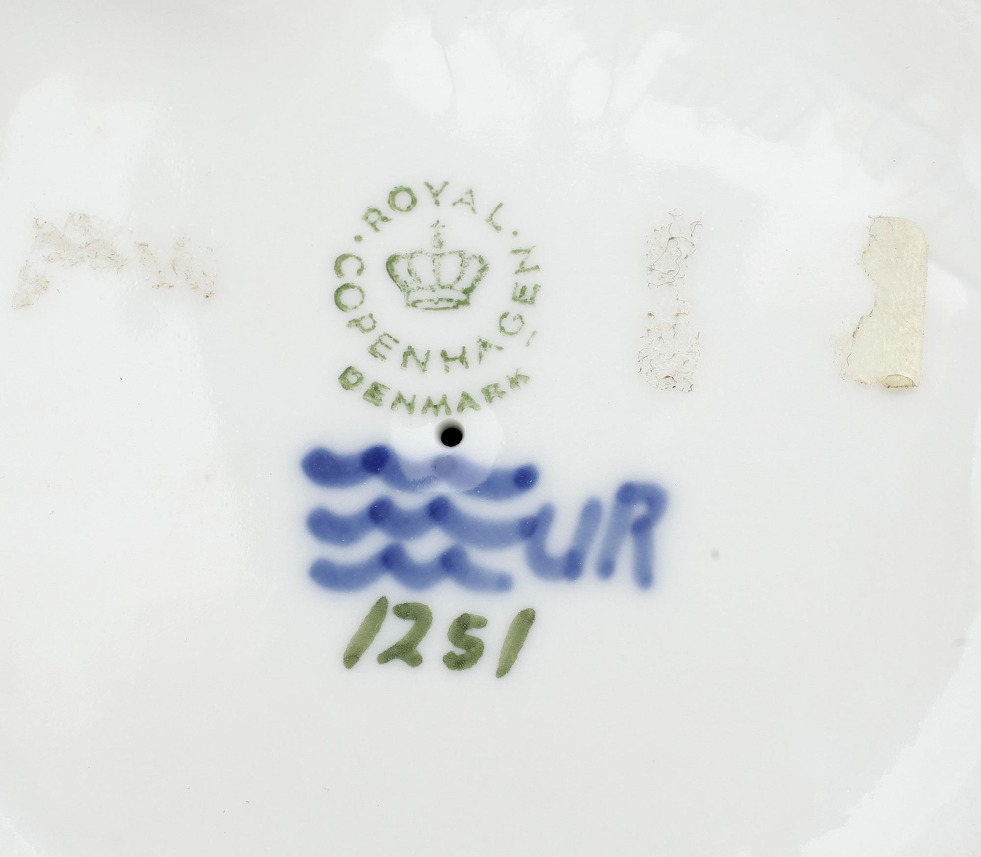 FIGURINER, 7 st, porslin, Royal Copenhagen och Bing o Gröndal, 1900-talets andra hälft.