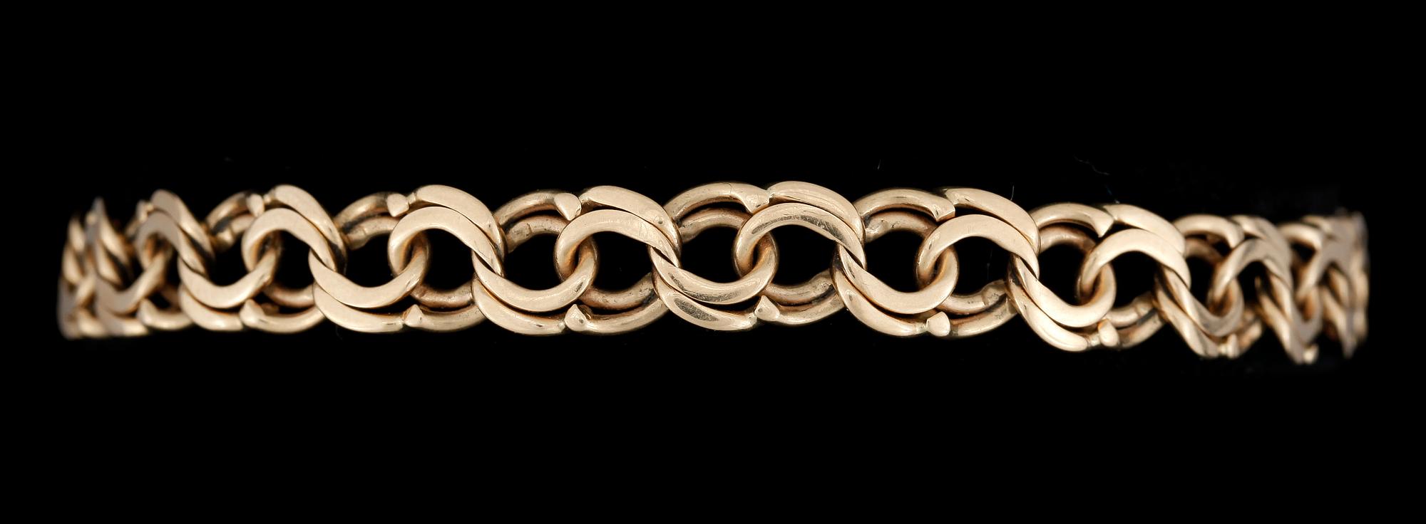 ARMBAND, 18k guld. Vikt ca15g.