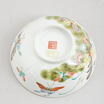 SKÅL, porslin, Kina, sekelskiftet 1900.