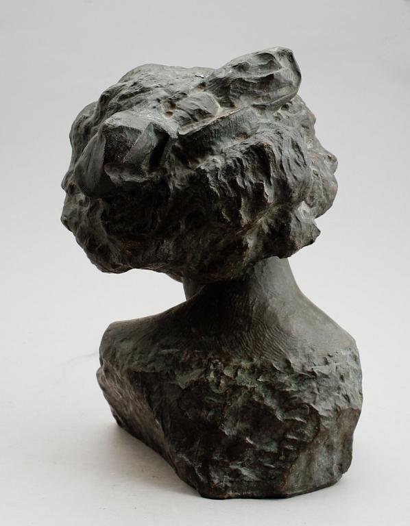 LEONARDO BAZZARO, skulptur, brons, "Baciami", 1800-/1900-tal.