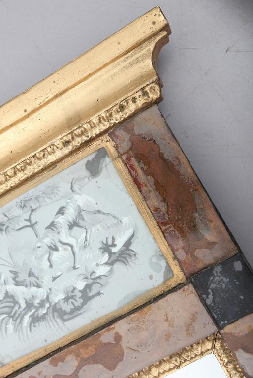 SPEGLAR, 1 par, s k glasmästarspeglar, 1800-talets första hälft.