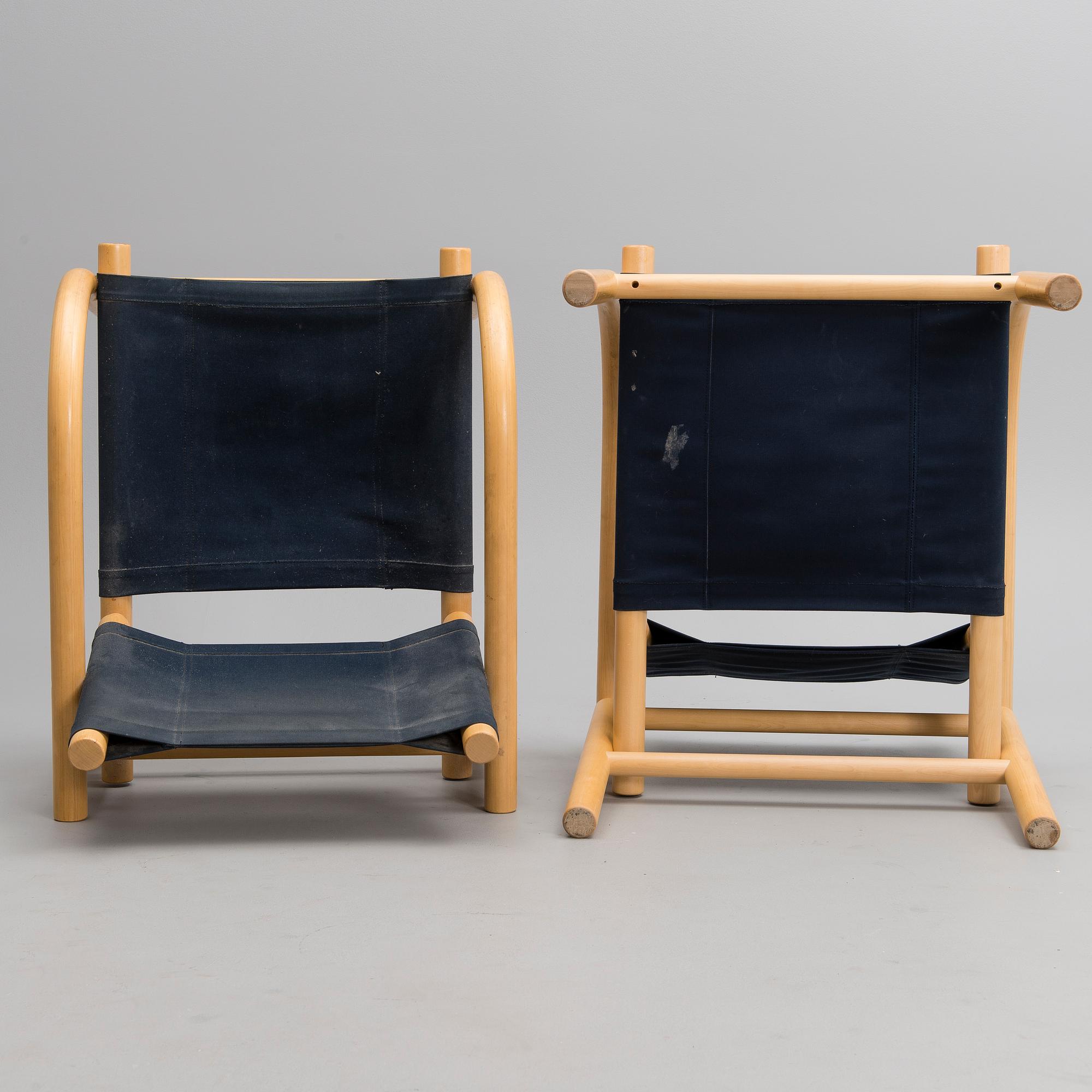 BEN AF SCHULTEN, NOJATUOLEJA, 2 kpl, malli 411, Artek. Suunniteltu 1974.