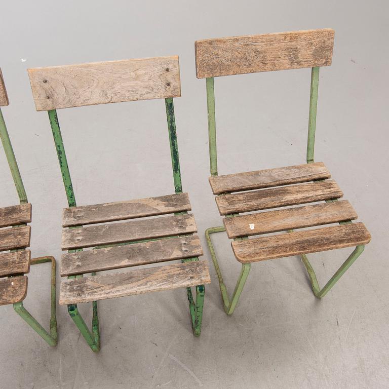 Stolar 4 st Grythyttan modell nr 1, 1900-talets mitt/andra hälft.