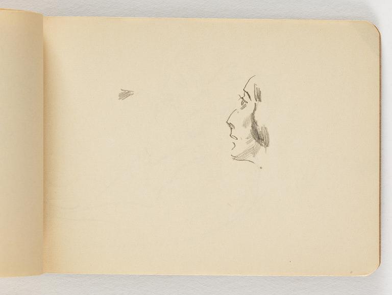 Lotte Laserstein, 10 små skissblock med teckningar.