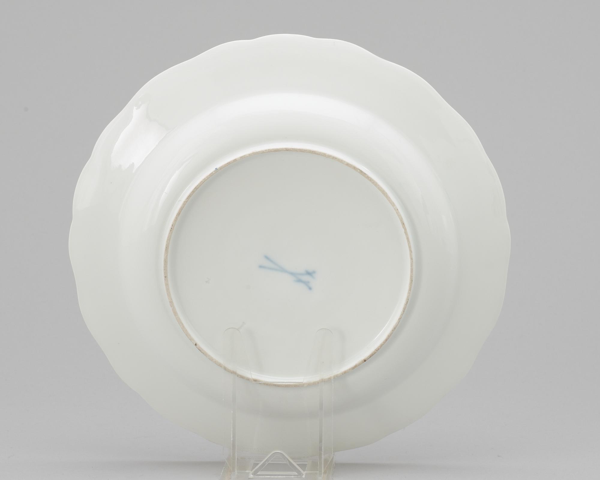 A 19th century Meissen plate.