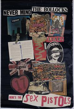 John Varnom & Jamie Reid, poster, "Never Mind The Bollocks Here’s The Sex Pistols", Virgin Records Ltd, 1977.