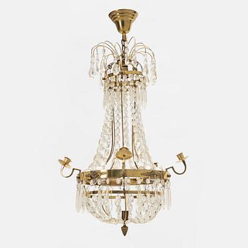 A Gustavian style chandelier, 20th Century.