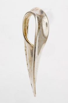 Torun Bülow-Hübe, Georg Jensen, hänge sterling silver, nr 374 "Möbius" small, approx 3 x 3 cm, original case and box.