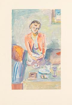 Konstnärsmapp med arbeten av olika finska konstnärer, 1944.