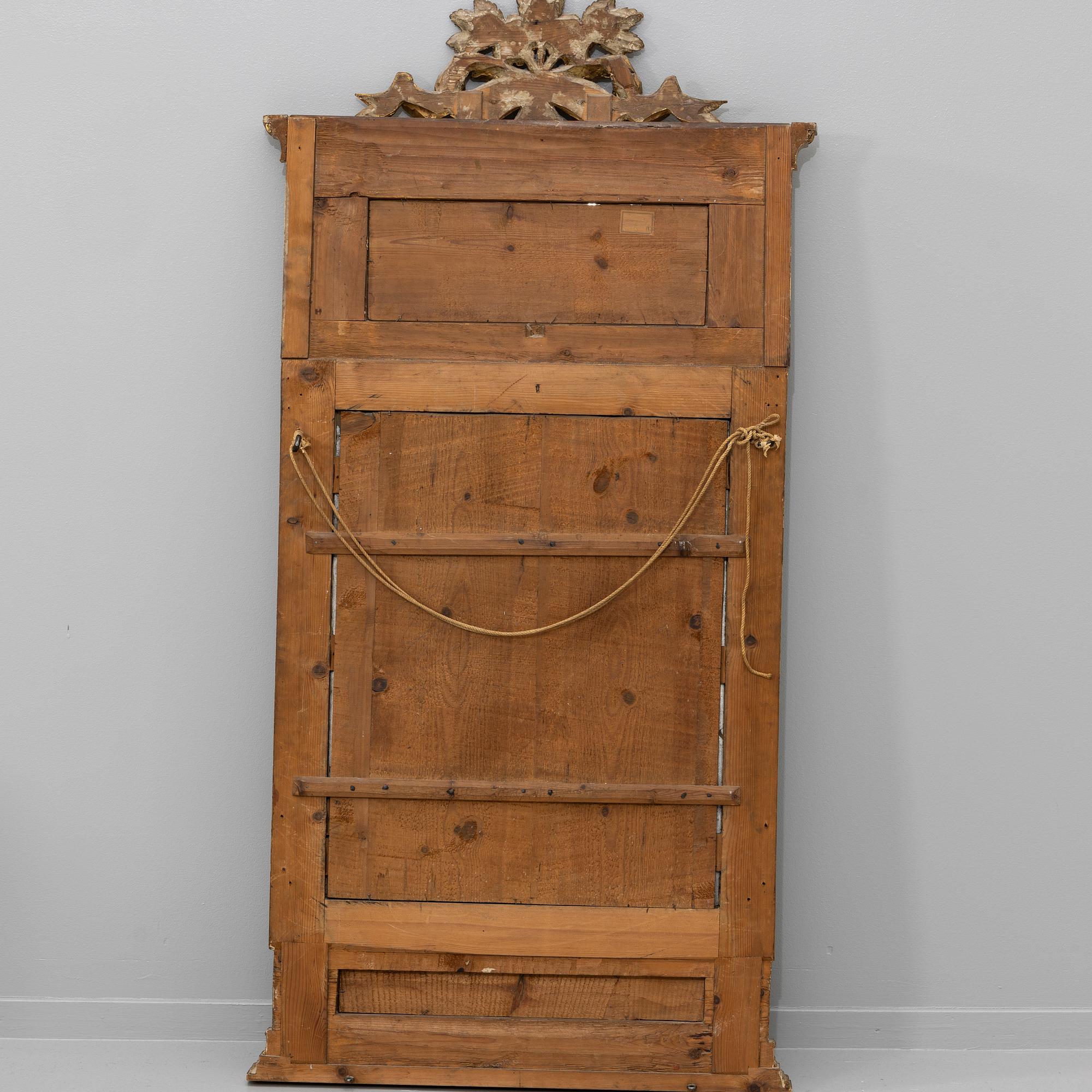 Mirror, late Gustavian, circa 1800.