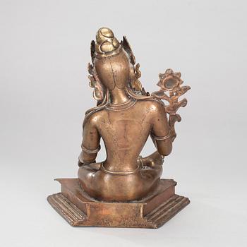 SKULPTUR, mässing, Nepal 1900-talets slut.