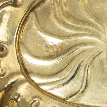 A Nuremberg silver "Weinprobier-Schale", mark of  Georg Andreas Brenner, active 1748-71.