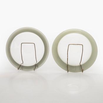 Timo Sarpaneva, lautasia, 6 kpl, "Pantareuna", signeerattu Timo Sarpaneva Iittala -57.