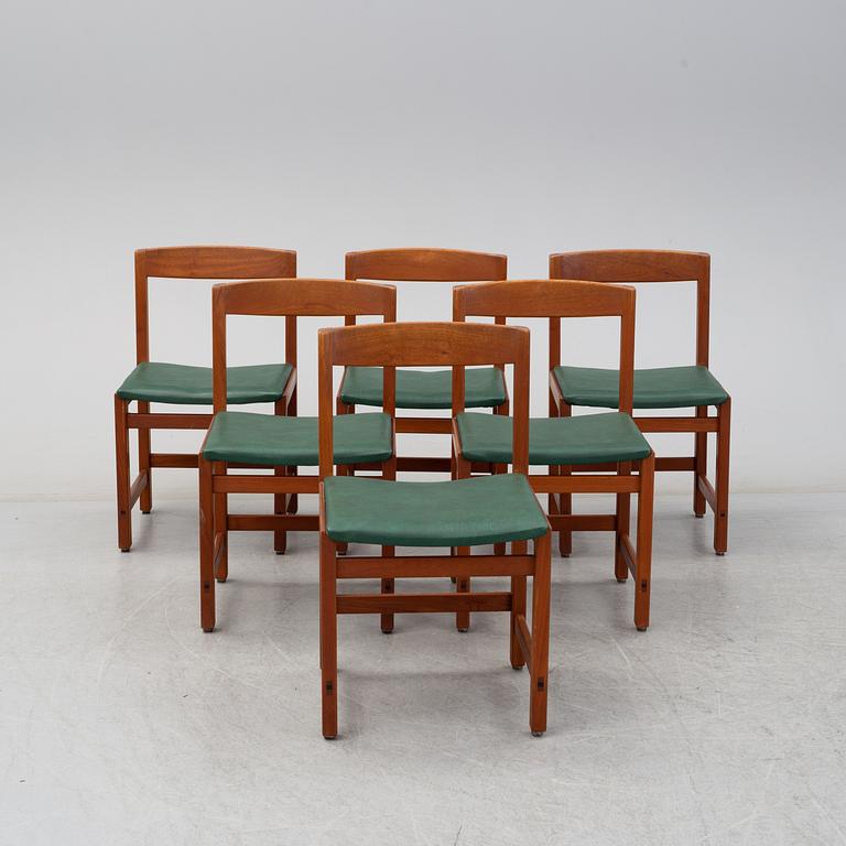 A set of six 'Corona' chairs by Lennart Bender, Illum Bolighus.