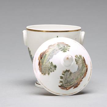KAFFE och TESERVIS, 18 delar, porslin. Frankrike, Empire, tidigt 1800-tal.