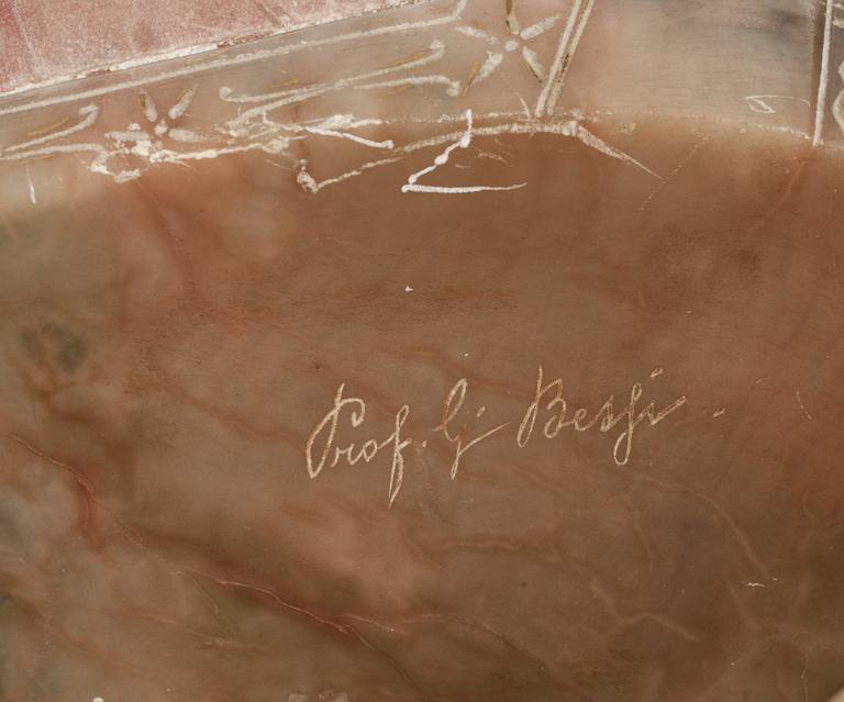 GIUSEPPE BESSI, SKULPTUR , alabaster, signerad.