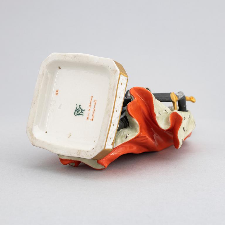 Friedrich wilhelm wessel, a porcelain figurine, Frankenthal, 1950's/60's.