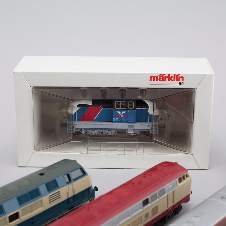 PARTI MODELLTÅG, 20 delar, bl.a Märklin och Lima, 1900-talets andra hälft / tidigt 2000-tal.