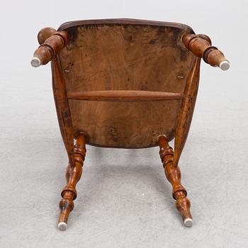 Four armchairs, late 19th century.