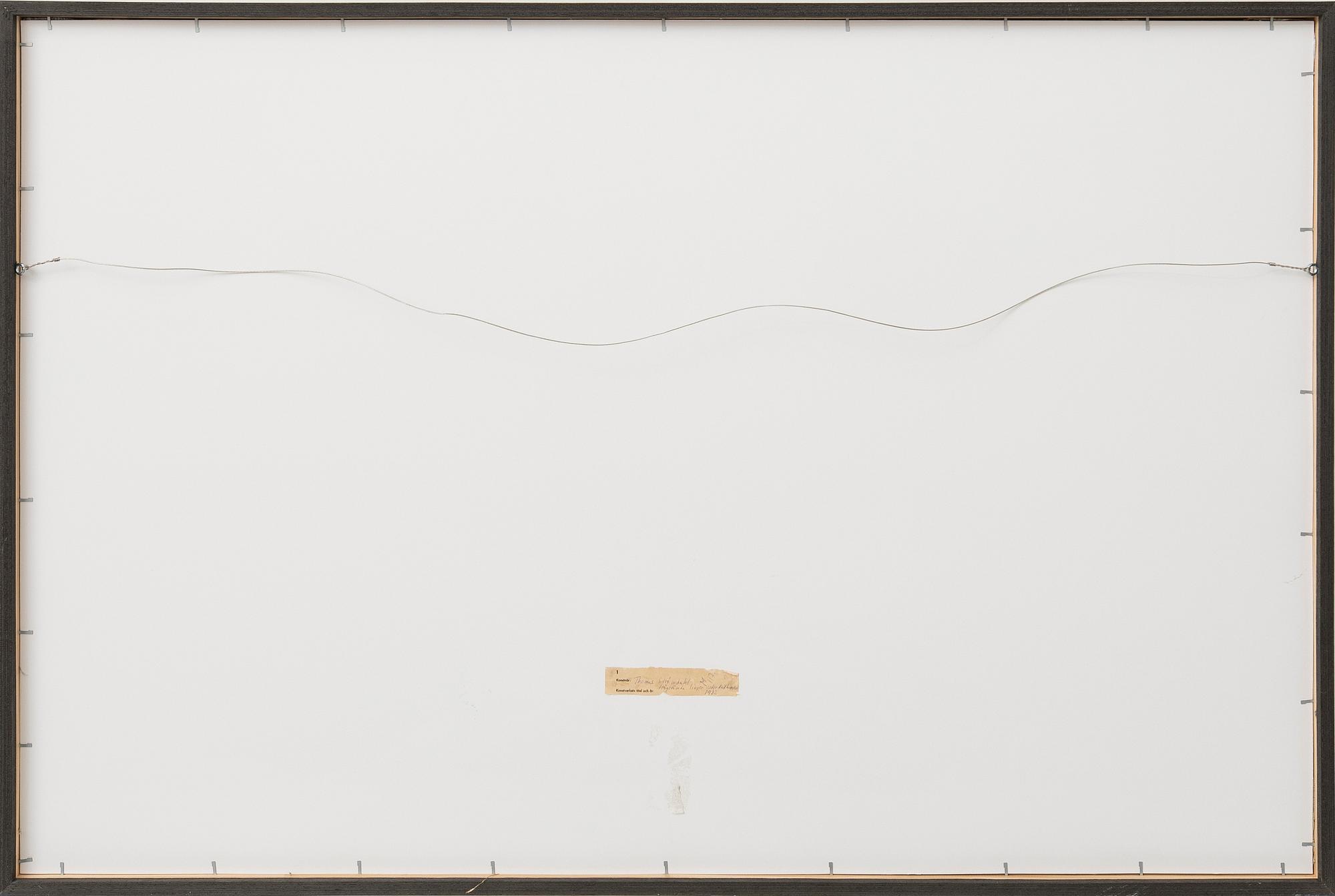 Thomas Strömdahl, follower of, "High-pitched lines under the crow sky," 1982.