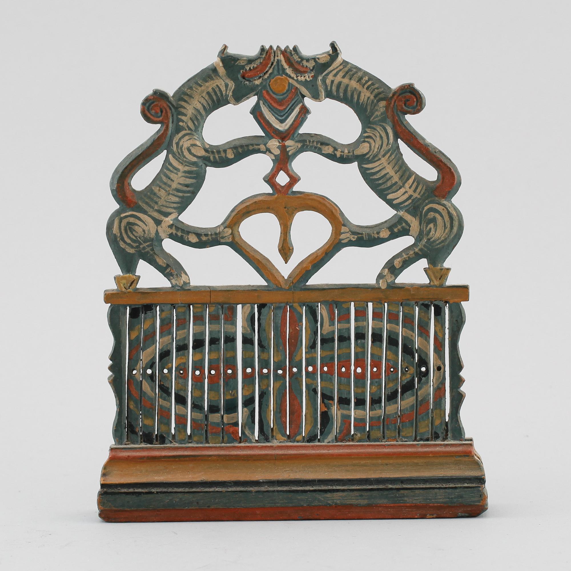 BANDVÄVSKED, allmoge, 1800-tal.