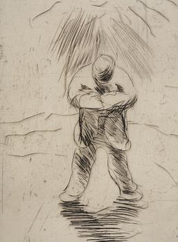 Evert Lundquist, "Man i sol".