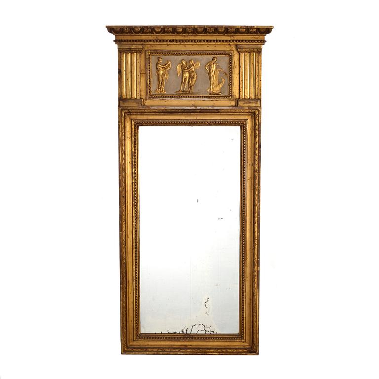 SPEGEL, sengustaviansk, omkring 1800.