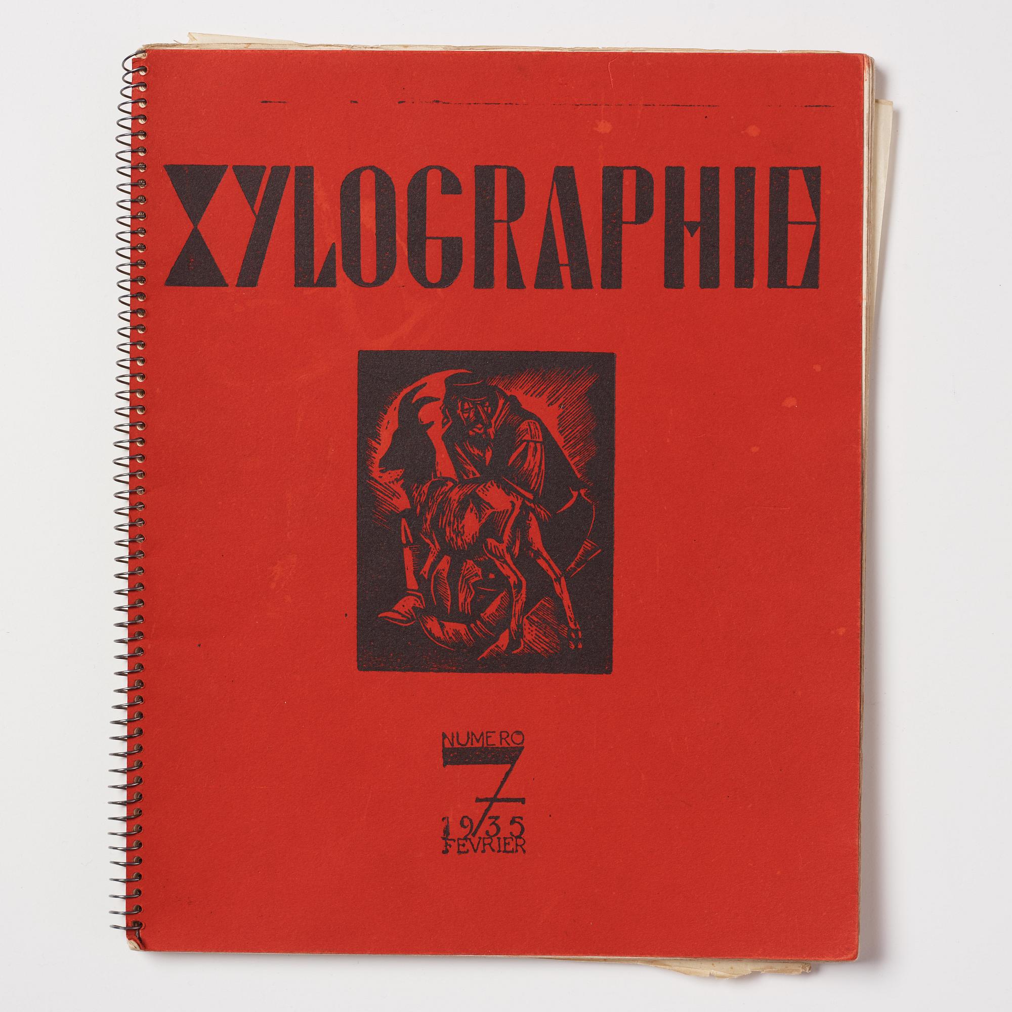 Art magazine, "Xylographie revue internationale de gravures sur bois", no 7 February 1935.