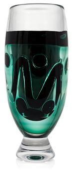 1020. A Bengt Edenfalk glass vase, "Aria", Studioglas Strömbergshyttan 1990.