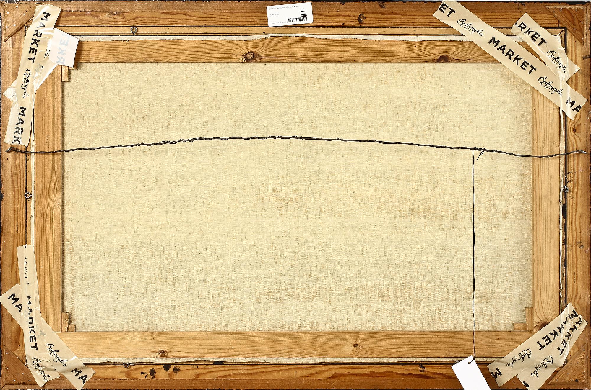 THERESIA SANDSTRÖM, olja på duk, sign samt dat 1922.