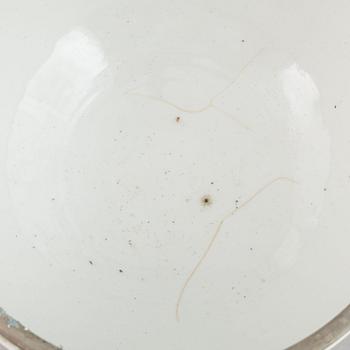Two crayfish bowls, along with serving utensils and a carafe, late 19th to first half of the 20th Century.
