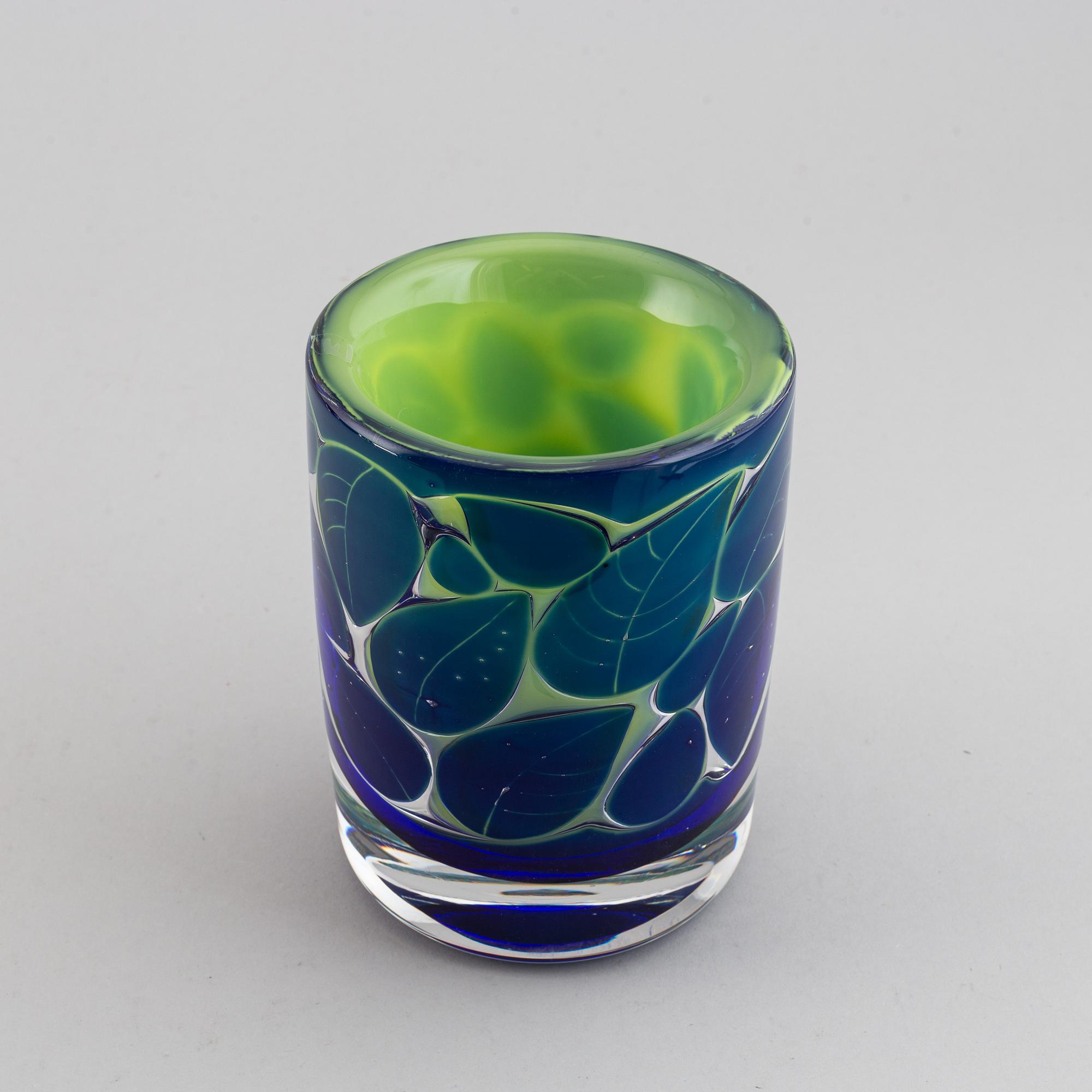 OLLE ALBERIUS, vase ariel "Astrakan" Orrefors, unsigned.