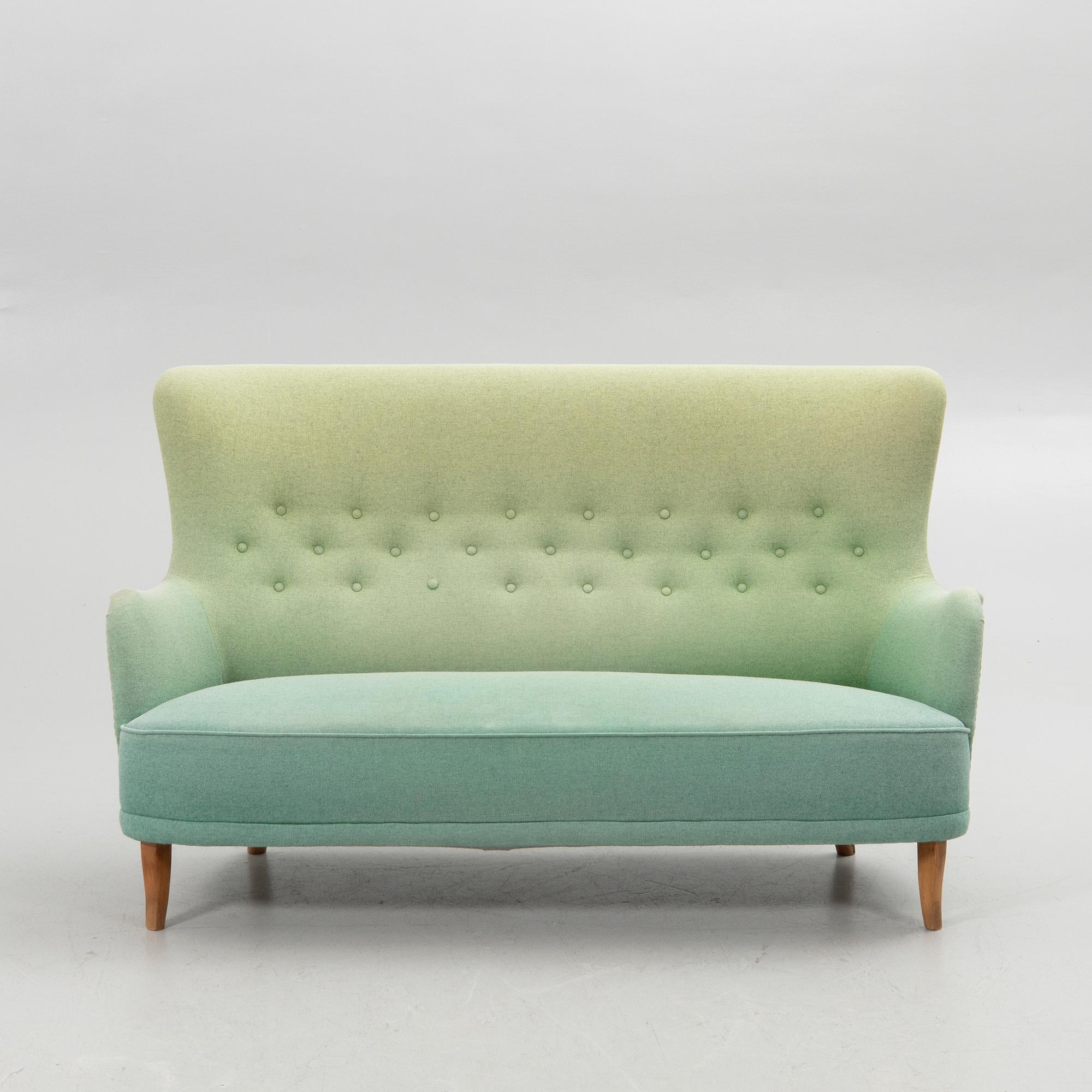 Carl Malmsten, sofa, "The Cartridge", second half of the 20th century.