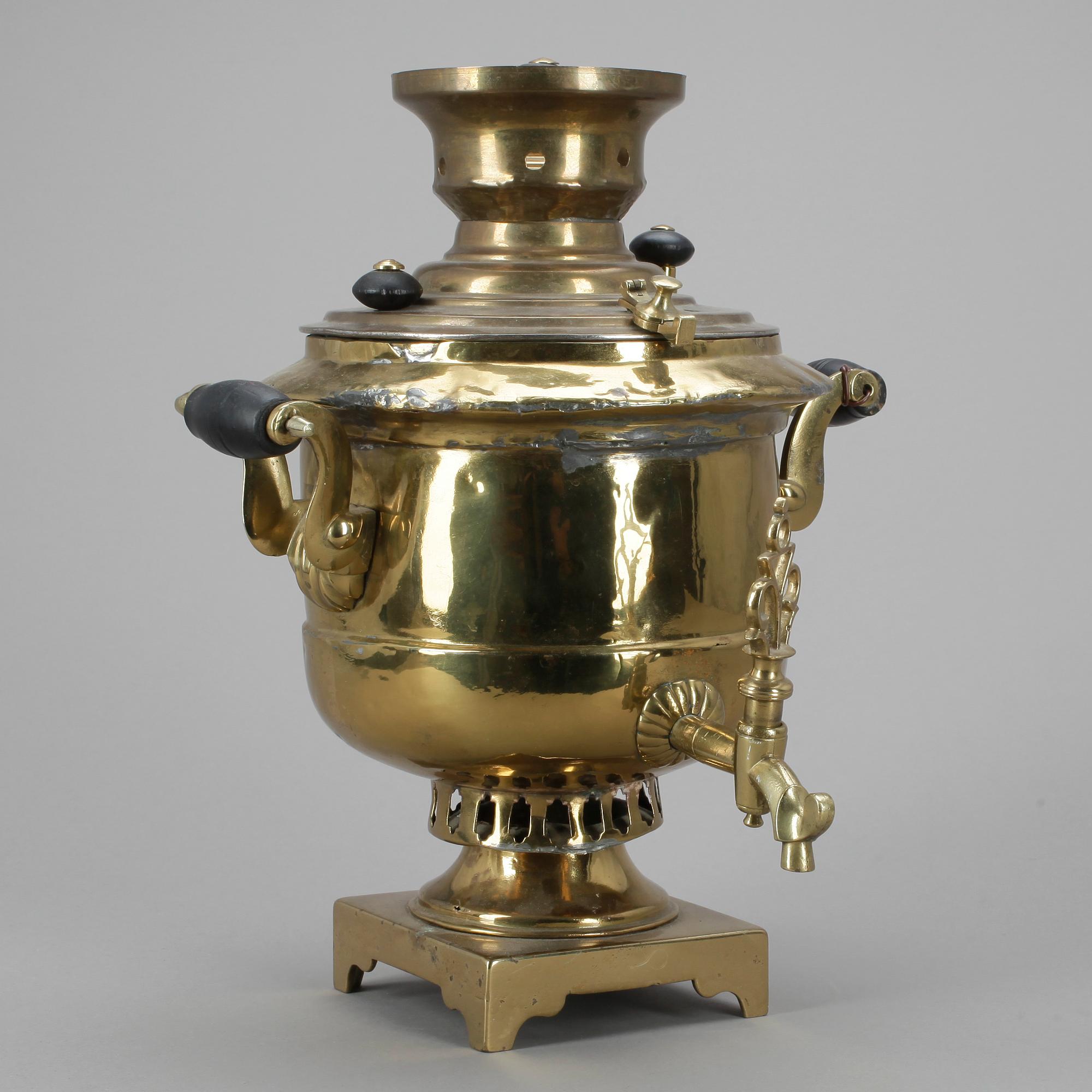 SAMOVAR, mässing, sent 1800-tal.