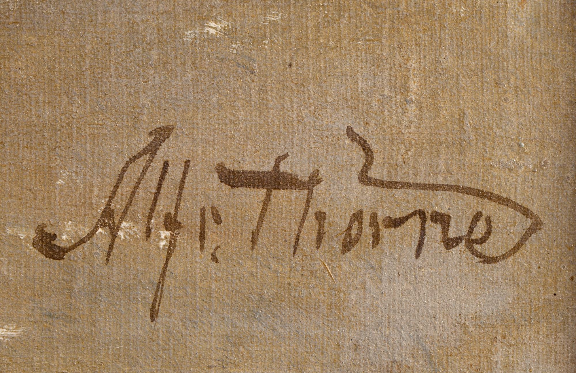 Alfred Thörne, olja på duk, signerad.