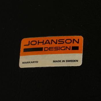 Four armchairs, model Viggen, deigned by Börje Johanson for Johanson Design, late 20th / early 21st century.