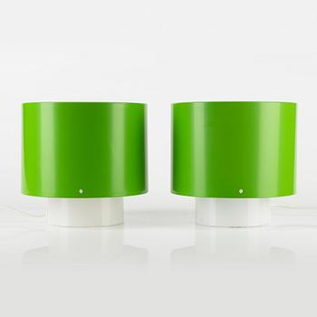 Uno & Östen Kristiansson, a pair of acrylic table lights, Luxus, Vittsjö.