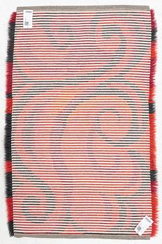 A carpet knotted pile, c 128 x 75 cm, Sweden 1960s.