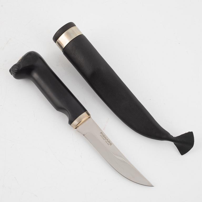 Bertel Gardberg, a knife with handle of an seals head. In box. Designed for WWF.