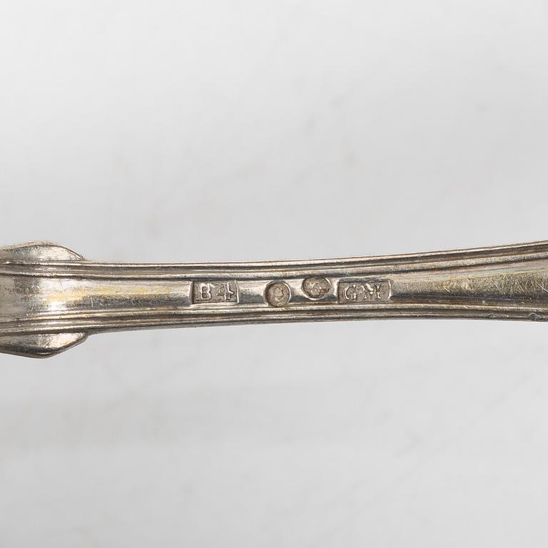 Spoons, 17 pieces, Sweden, 19th–20th century.