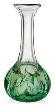 602. An Edward Hald 'fish graal' glass vase, Orrefors 1939.