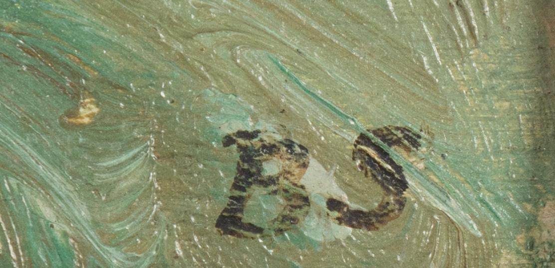 Birger Simonsson, oil on panel, signed BS.