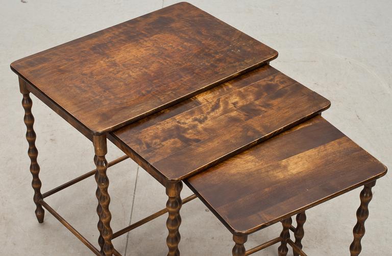 SATSBORD, 3 delar, barockstil, 1940-tal.