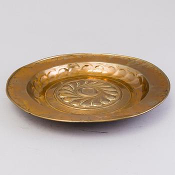 A 16th Century brass baptism dish from Nürnberg, Germany.